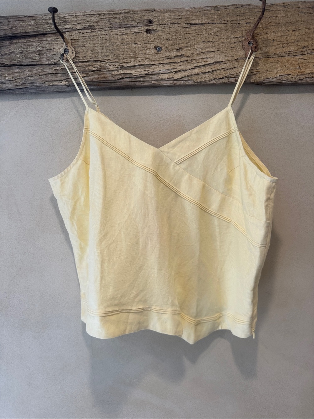 Tommy Bahama NWT silk linen blend asymmetrical  Spaghetti Strap Tank Top XL
